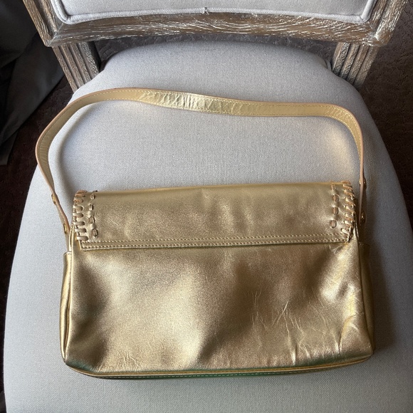 Jack Rogers gold purse - Picture 3 of 5